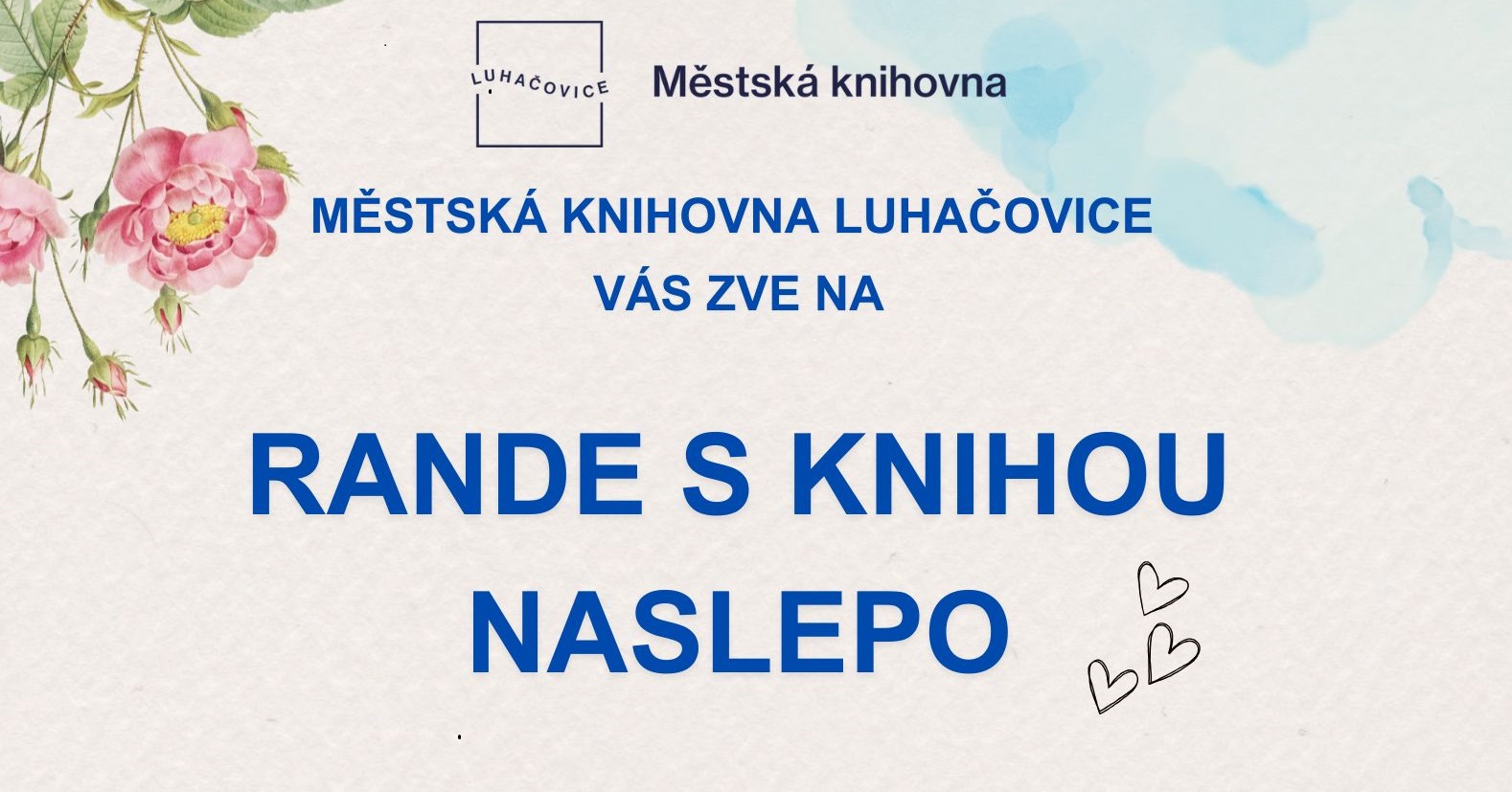Rande s knihou naslepo Rande s knihou naslepo